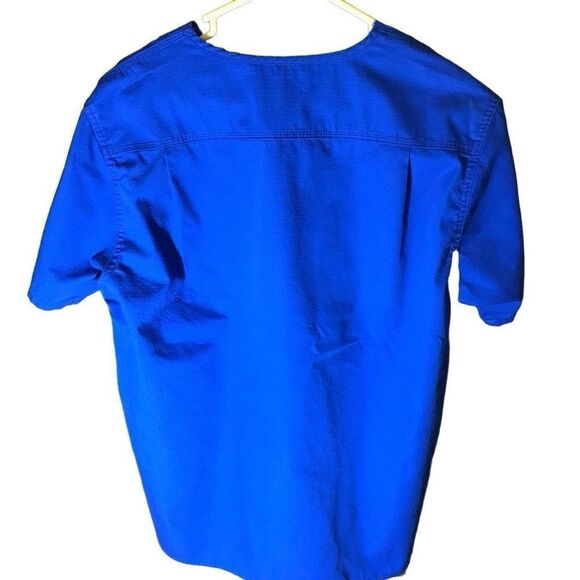 Carhartt Scrub top Mens size Medium blue pockets nurse medical uniform - Picture 2 of 5